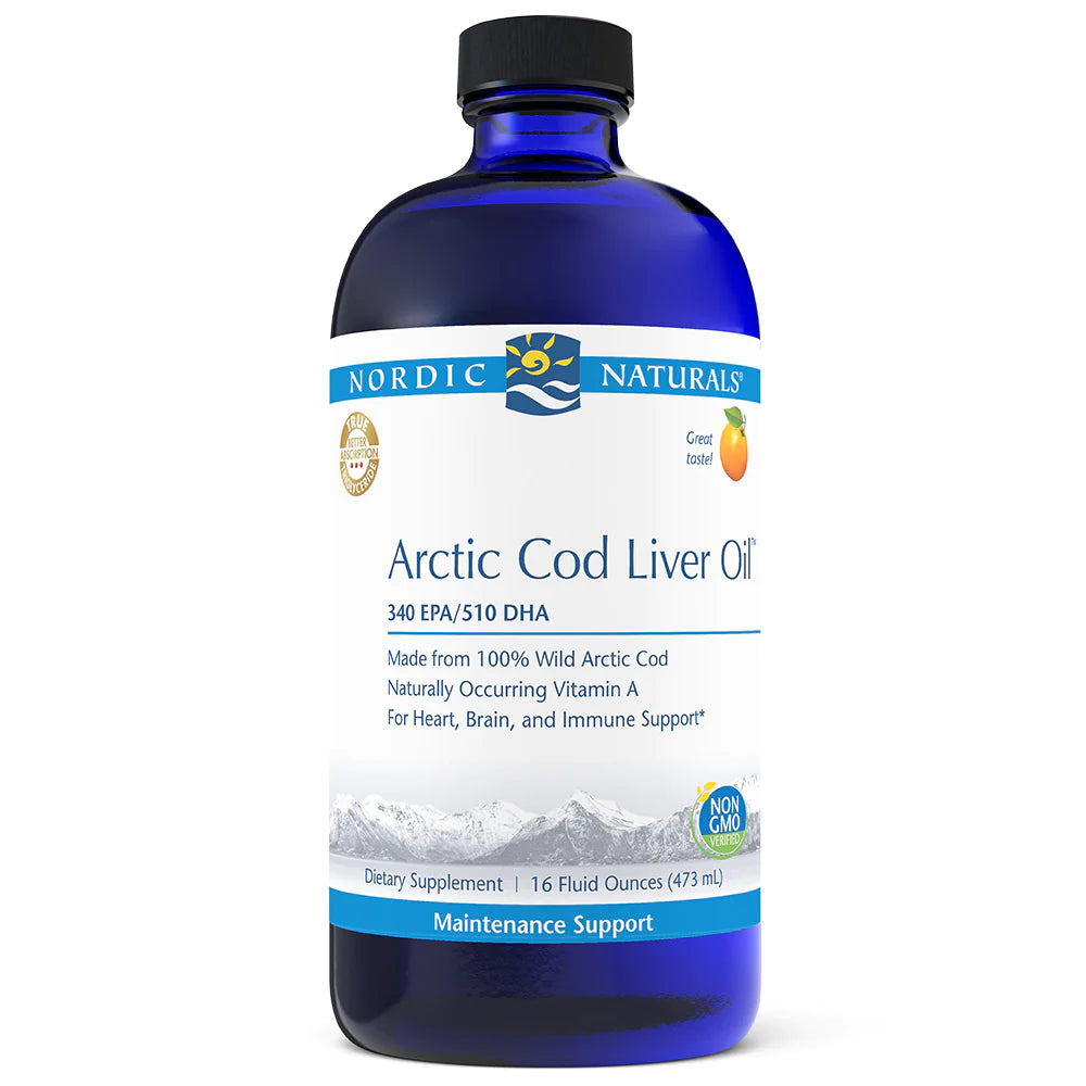 Arctic Cod Liver Oil -liquid 16 oz - Orange Flavor